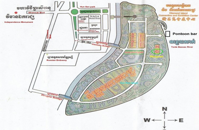ទីតាំងក្នុងផែនទីរបស់កោះពេជ្រ